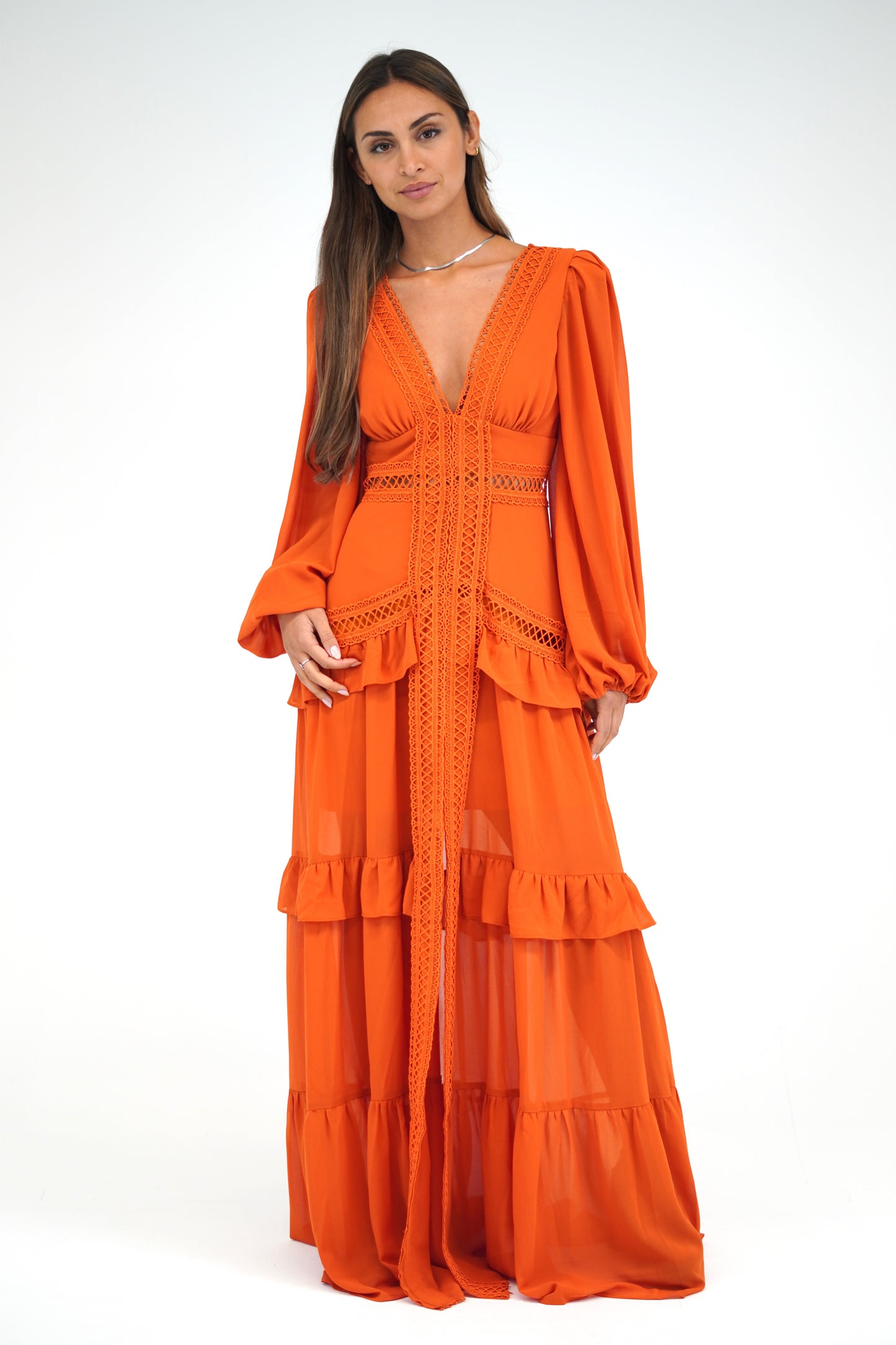 Vestido Grego Laranja