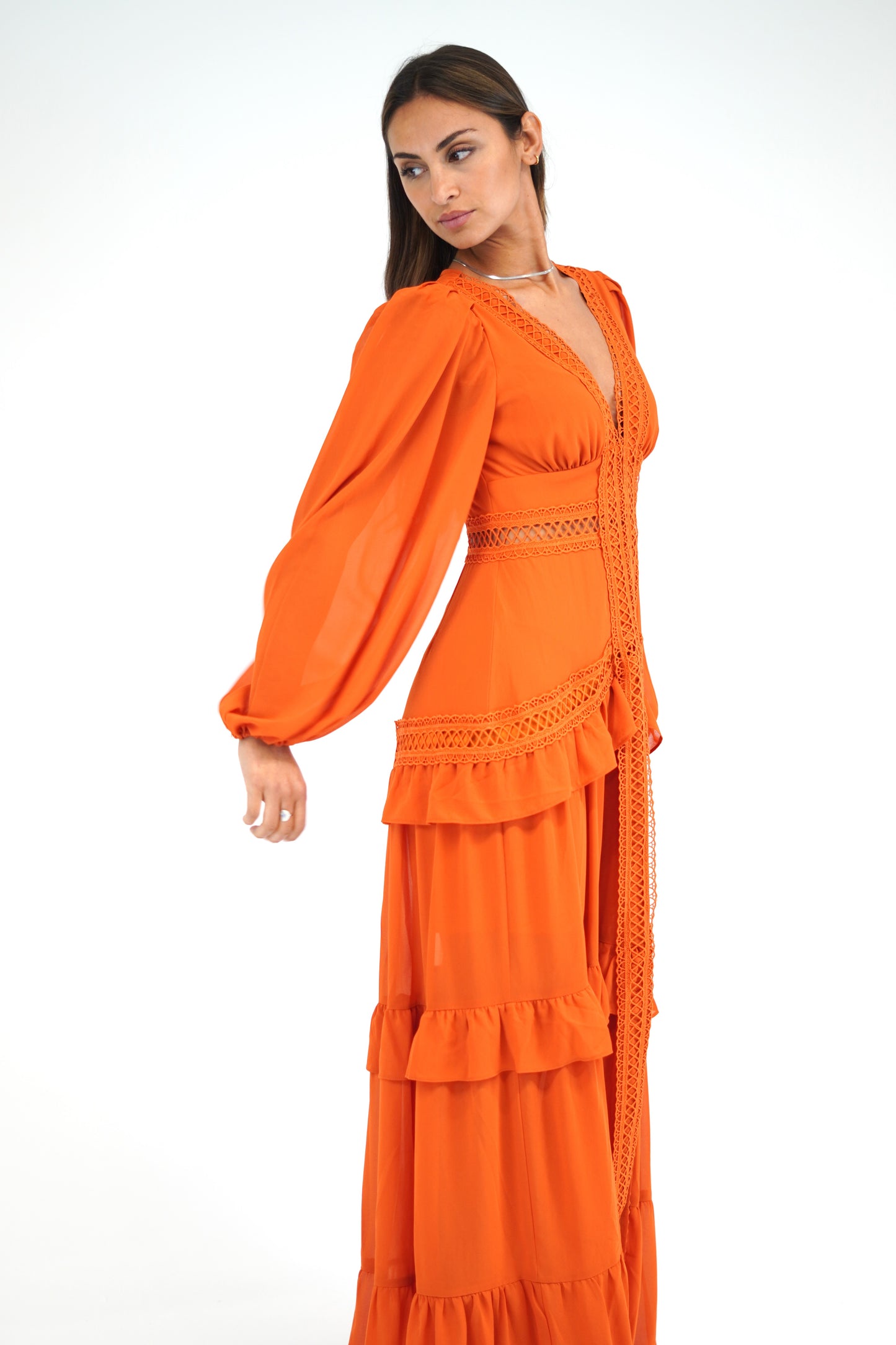 Vestido Grego Laranja