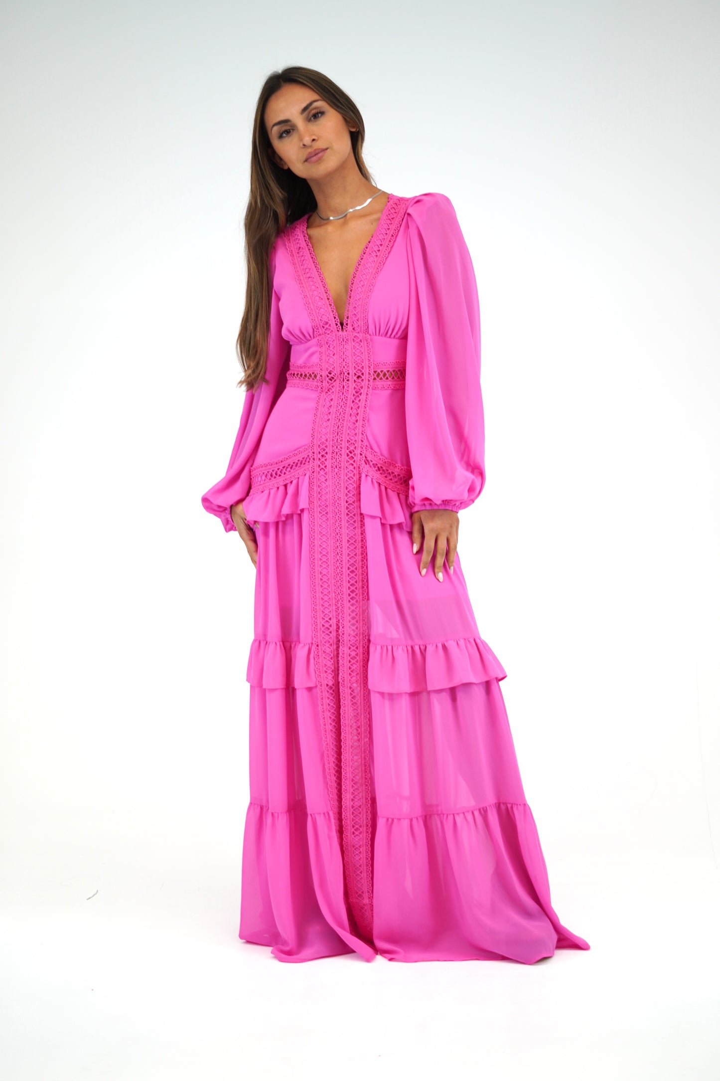 Vestido Grego Rosa