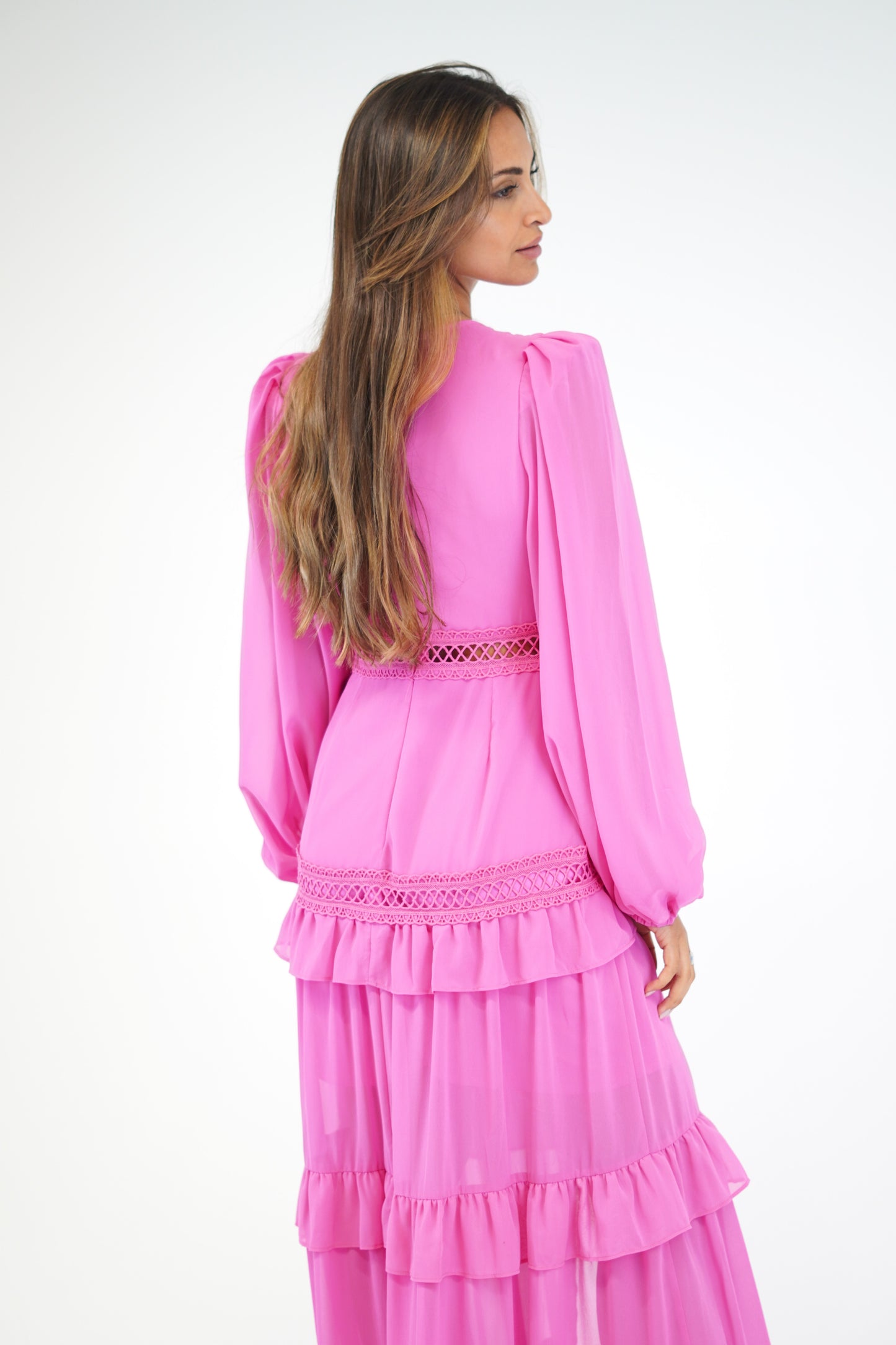 Vestido Grego Rosa