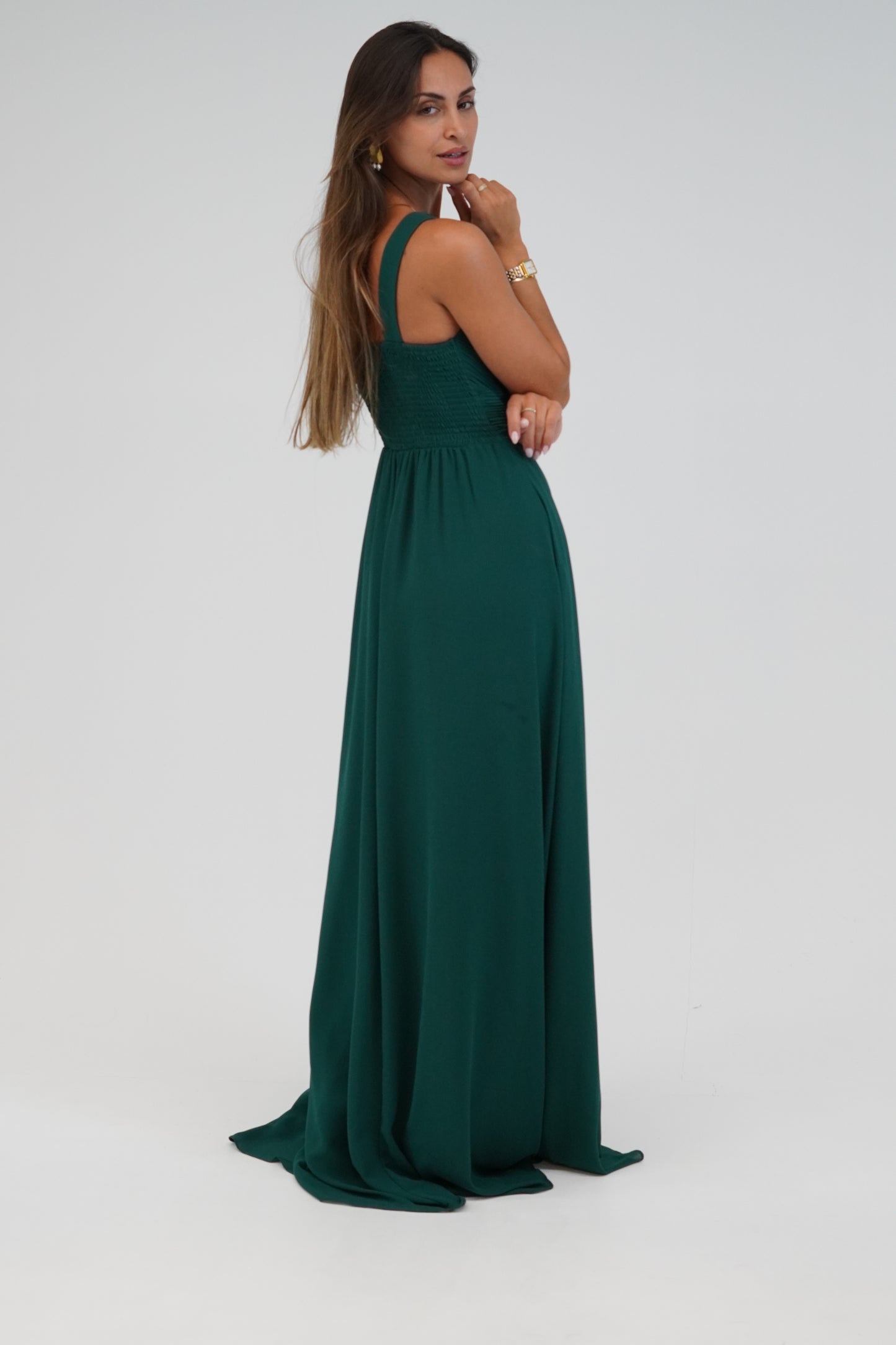 Vestido comprido Verde escuro