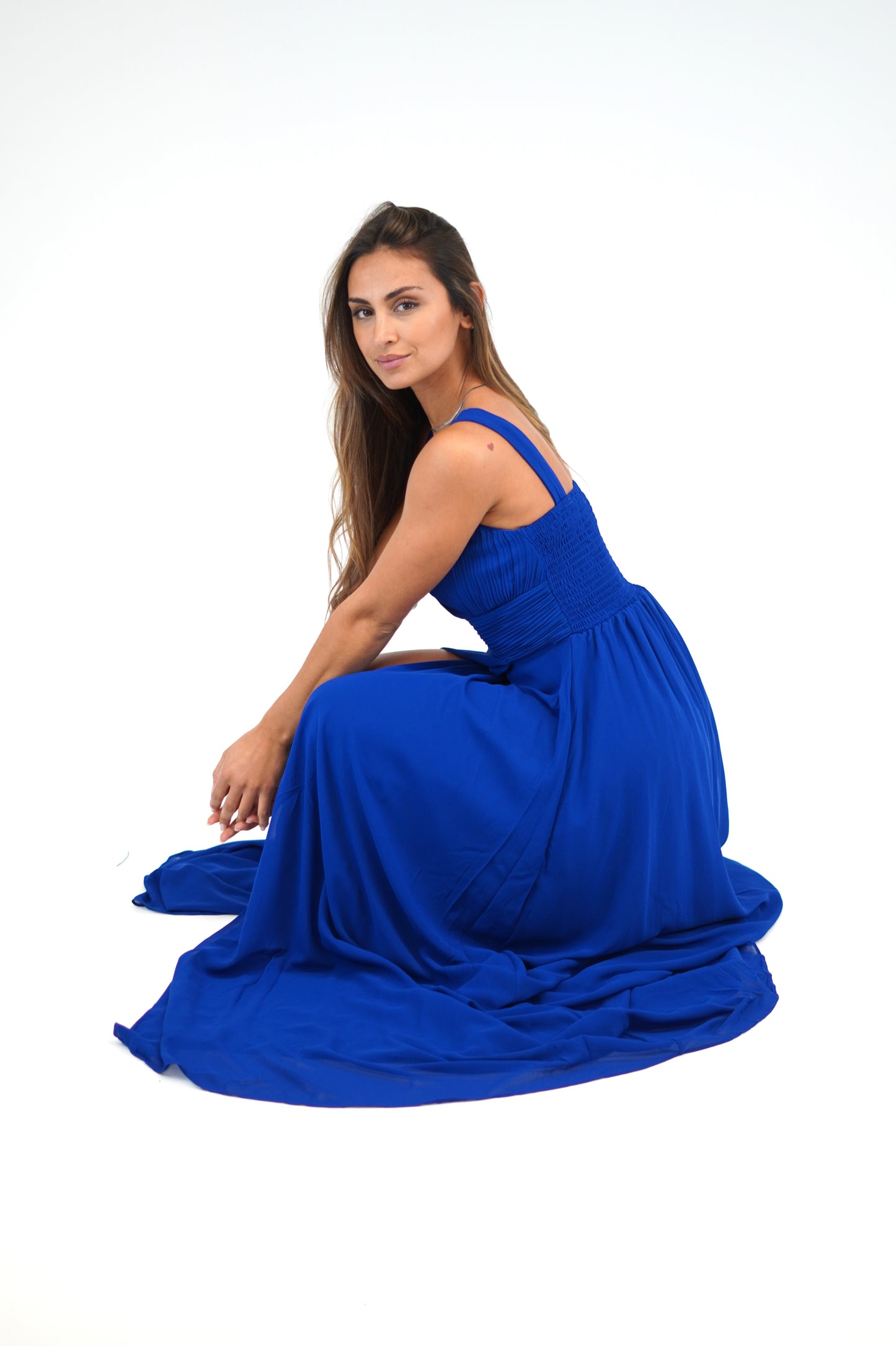 Vestido comprido Azulão