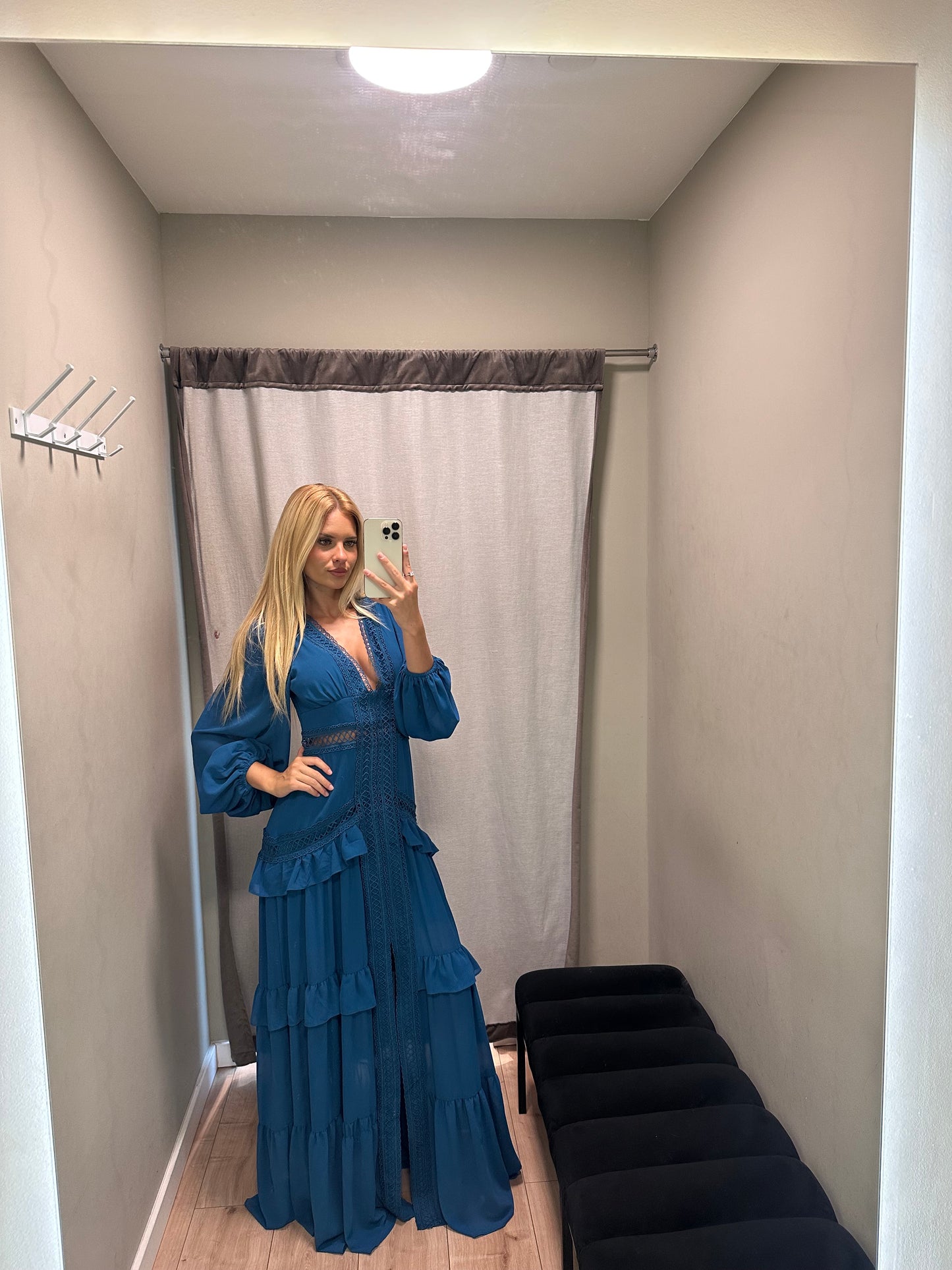 Vestido Grego Petróleo