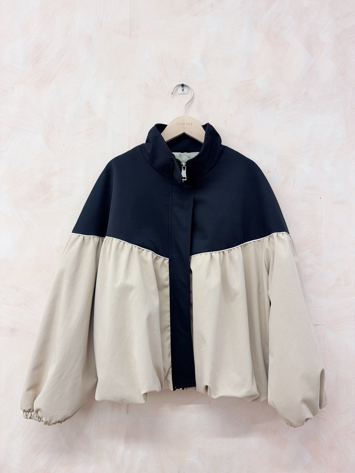 Bomber Preto e Creme