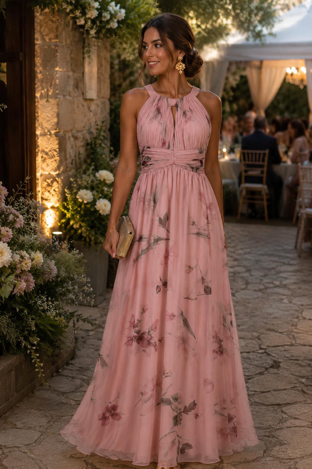 Vestido Diana Rosa