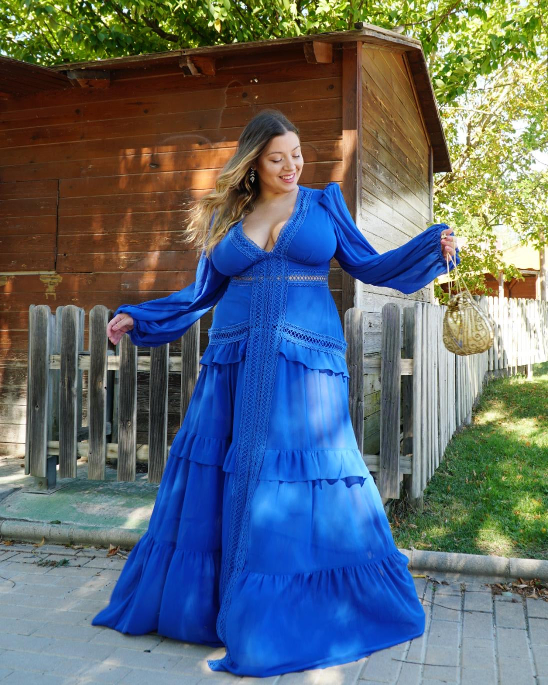 Vestido Grego Azulão