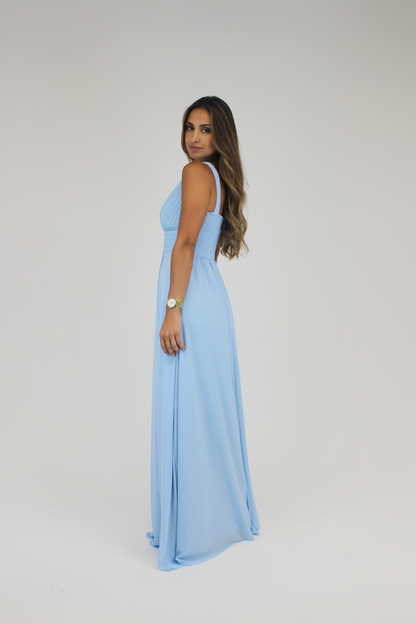 Vestido comprido Azul Claro