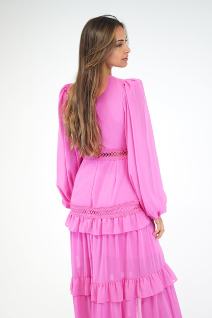 Vestido Grego Rosa