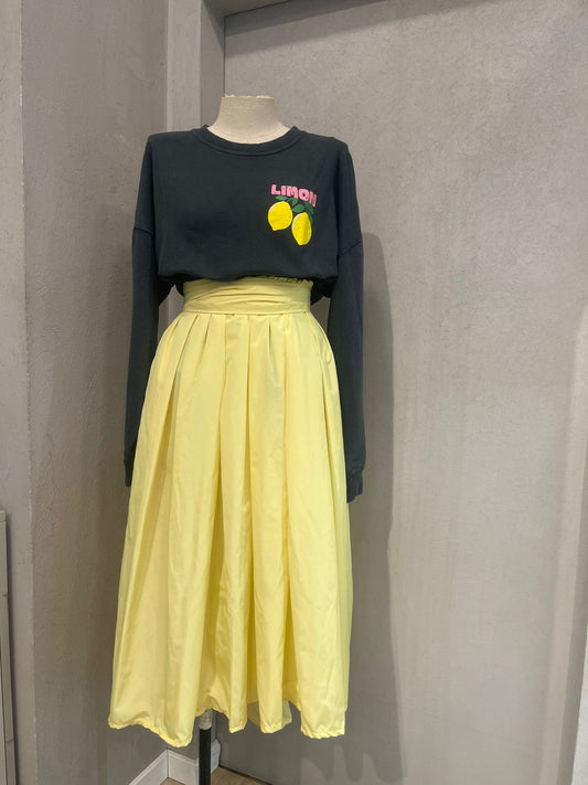 Saia tafetá Amarelo