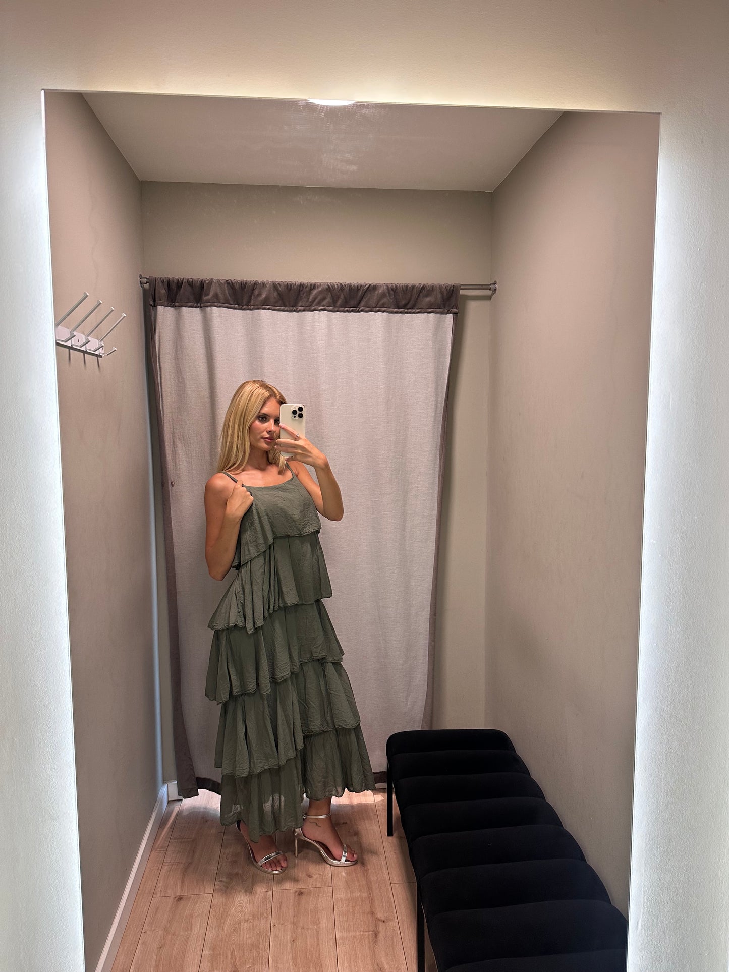 Vestido Mira Verde Seco