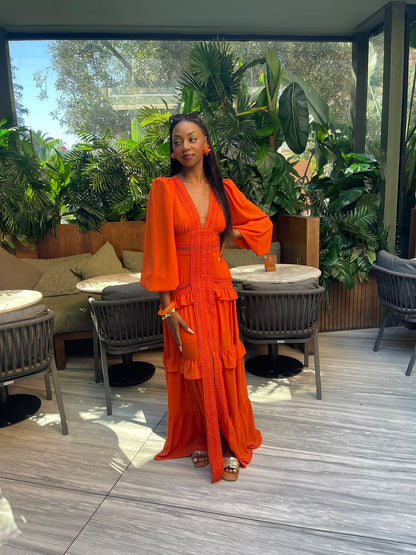 Vestido Grego Laranja