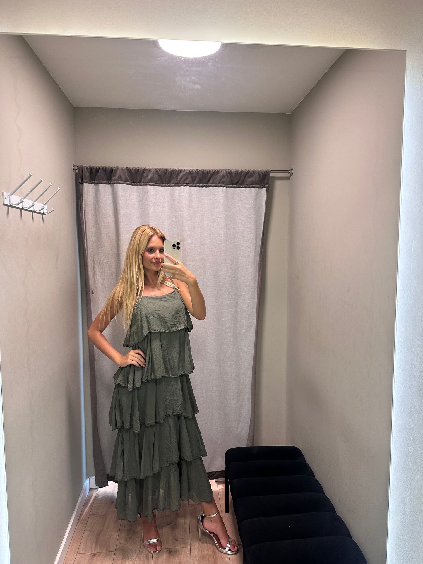 Vestido Mira Verde Seco