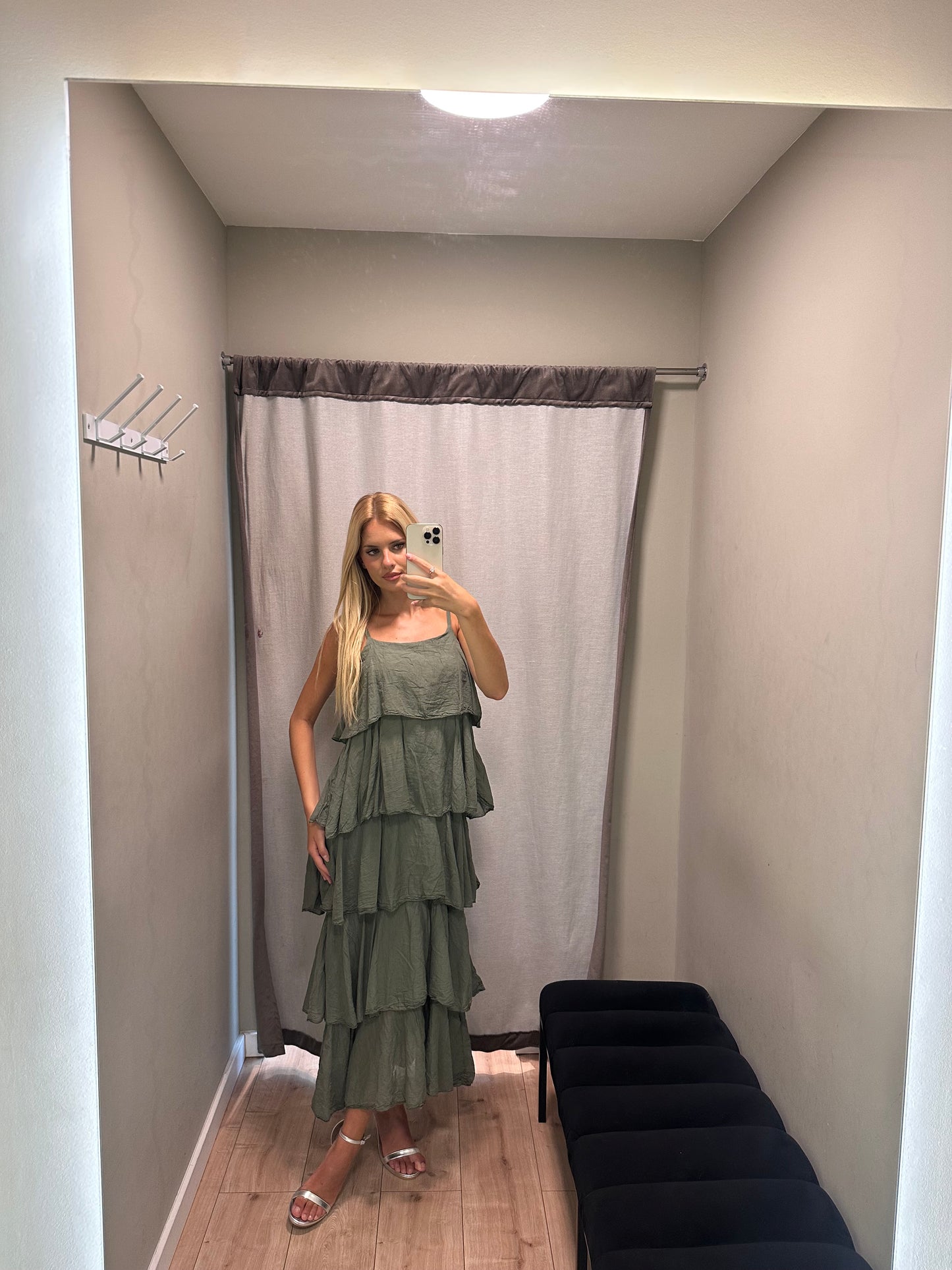 Vestido Mira Verde Seco