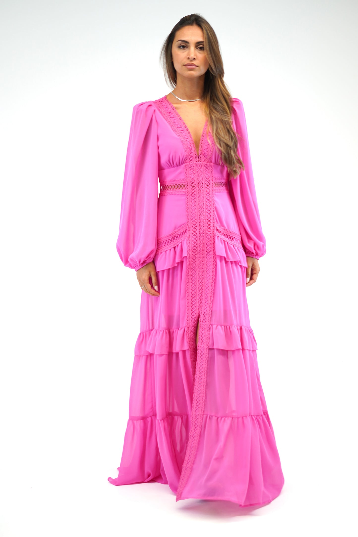 Vestido Grego Rosa