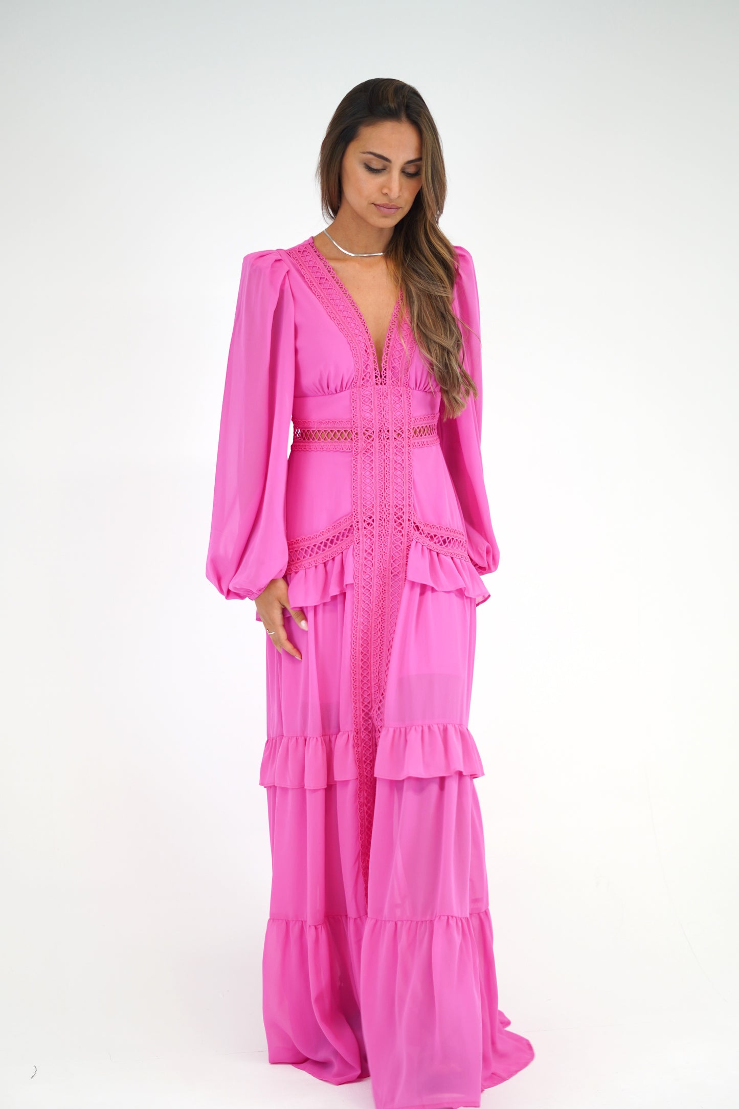 Vestido Grego Rosa