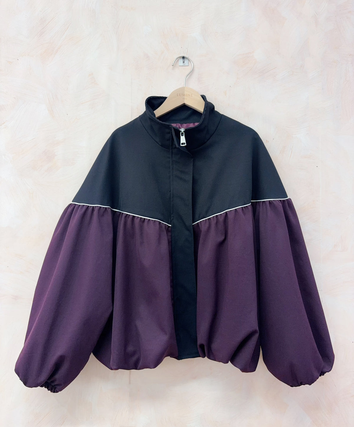 Bomber Bordeaux e Preto