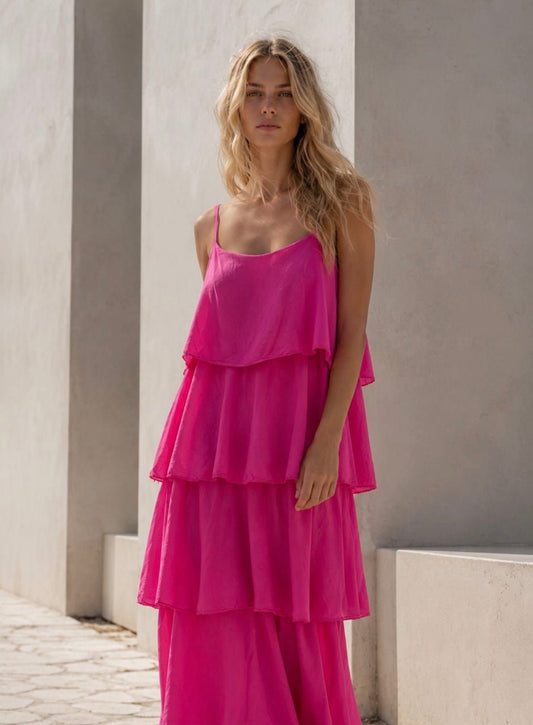 Vestido Mira Fúcsia