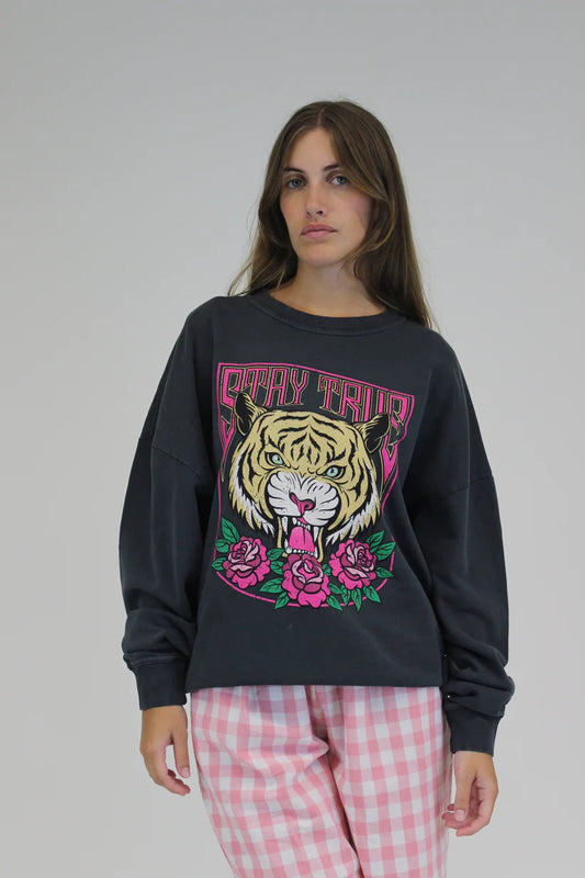 Sweat gráfica "Stay true" Rosa