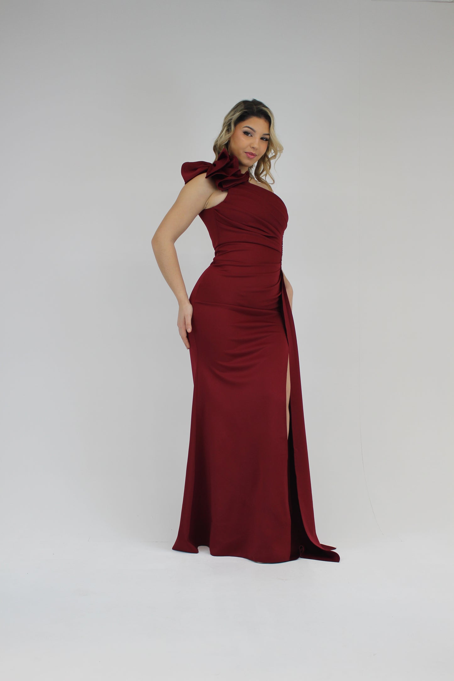 Vestido Angel Bordeaux