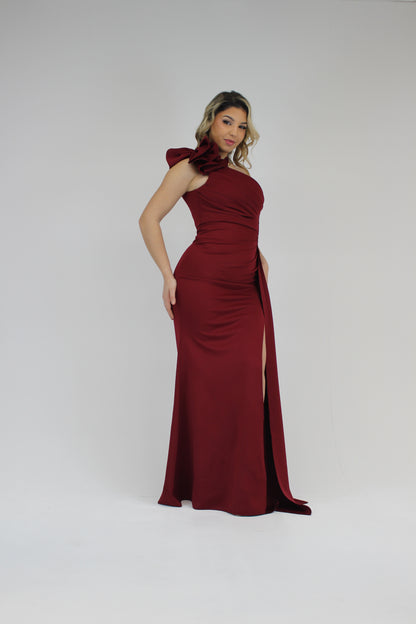 Vestido Angel Bordeaux