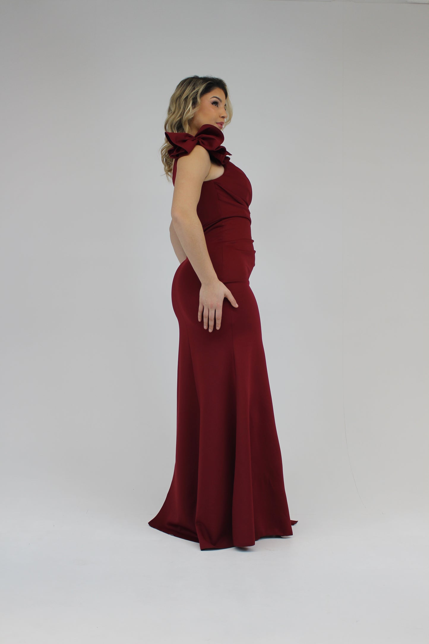 Vestido Angel Bordeaux