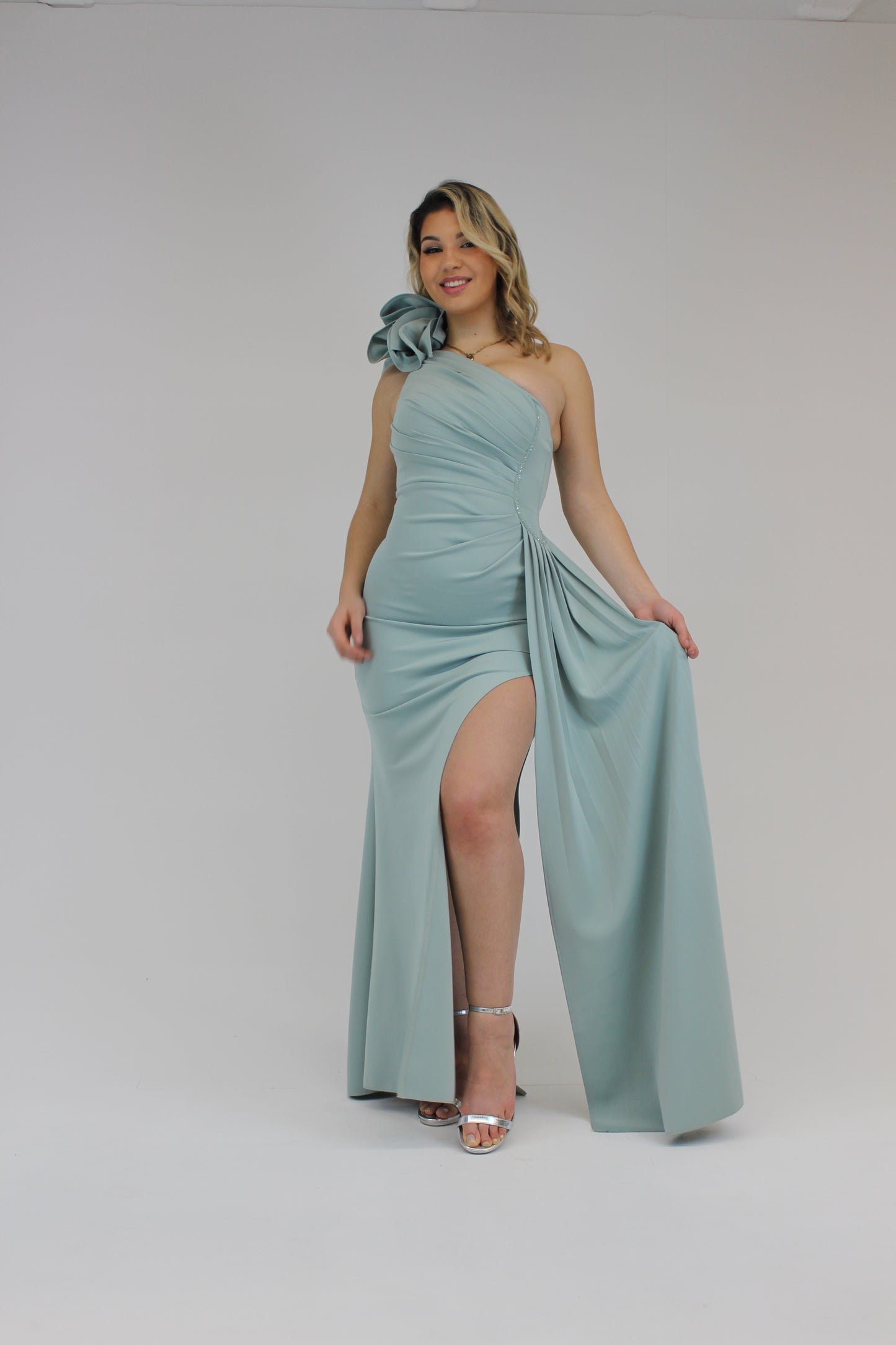 Vestido Angel Verde Água