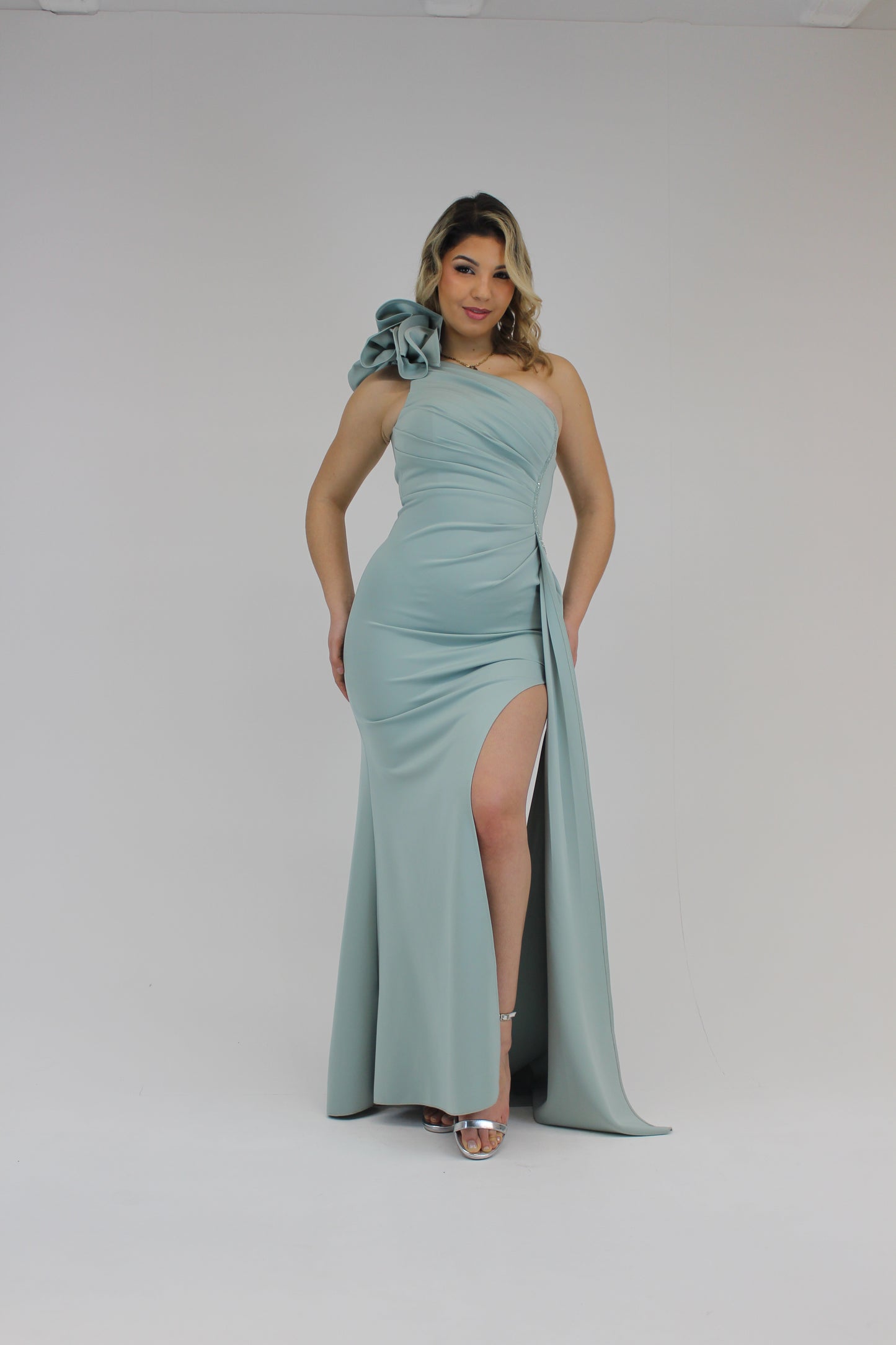 Vestido Angel Verde Água