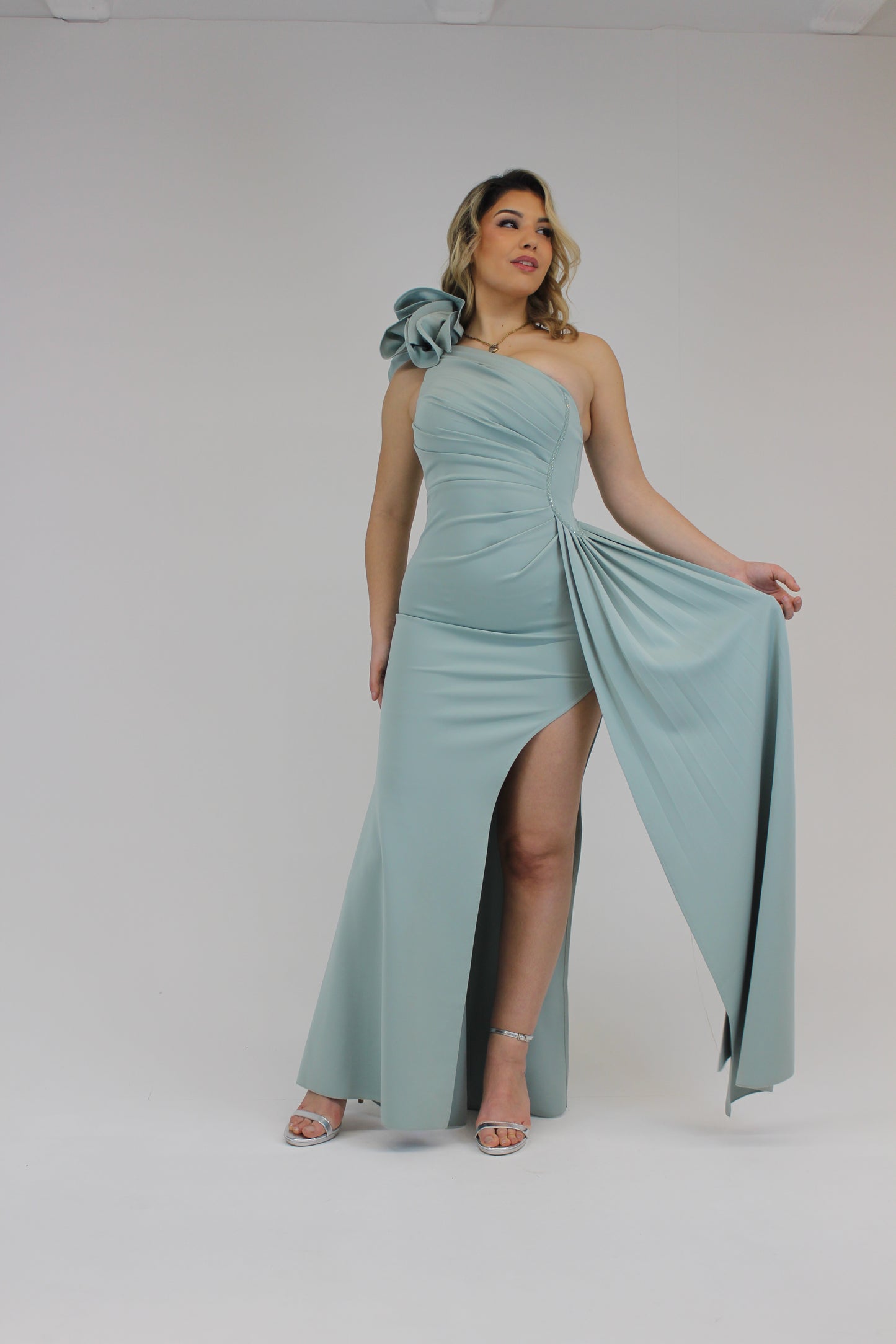 Vestido Angel Verde Água