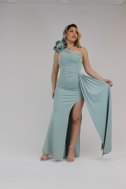 Vestido Angel Verde Água