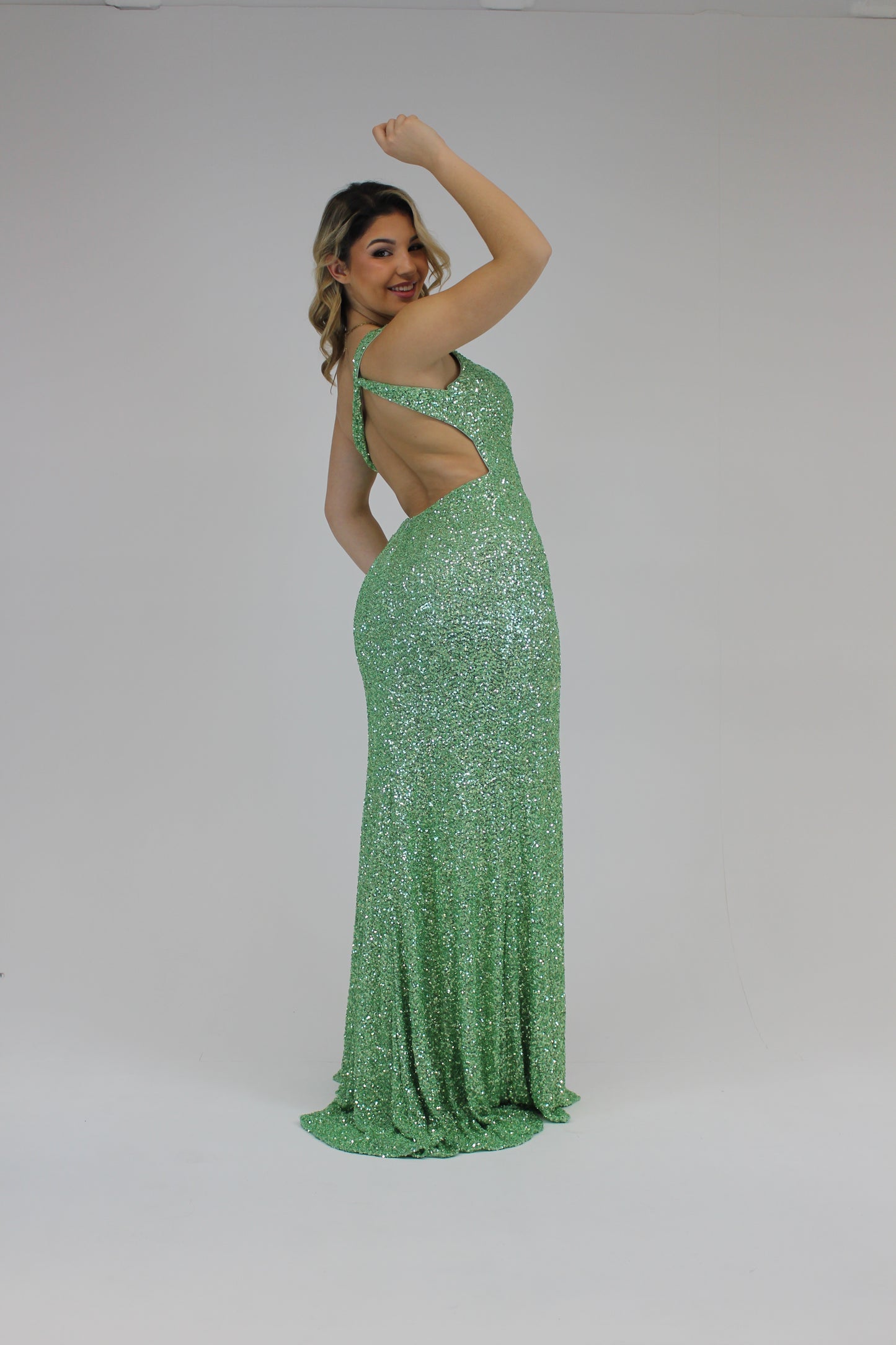 Vestido Alana Verde Água