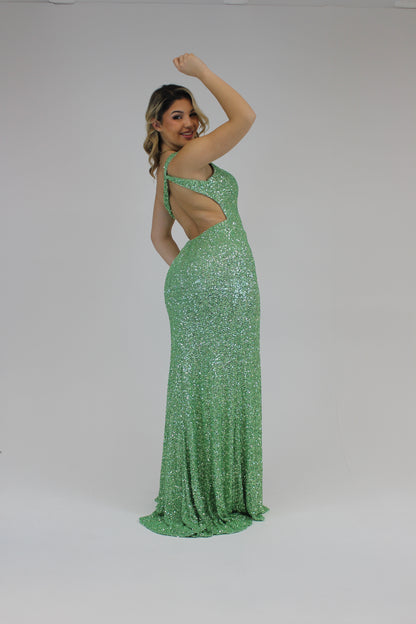 Vestido Alana Verde Água