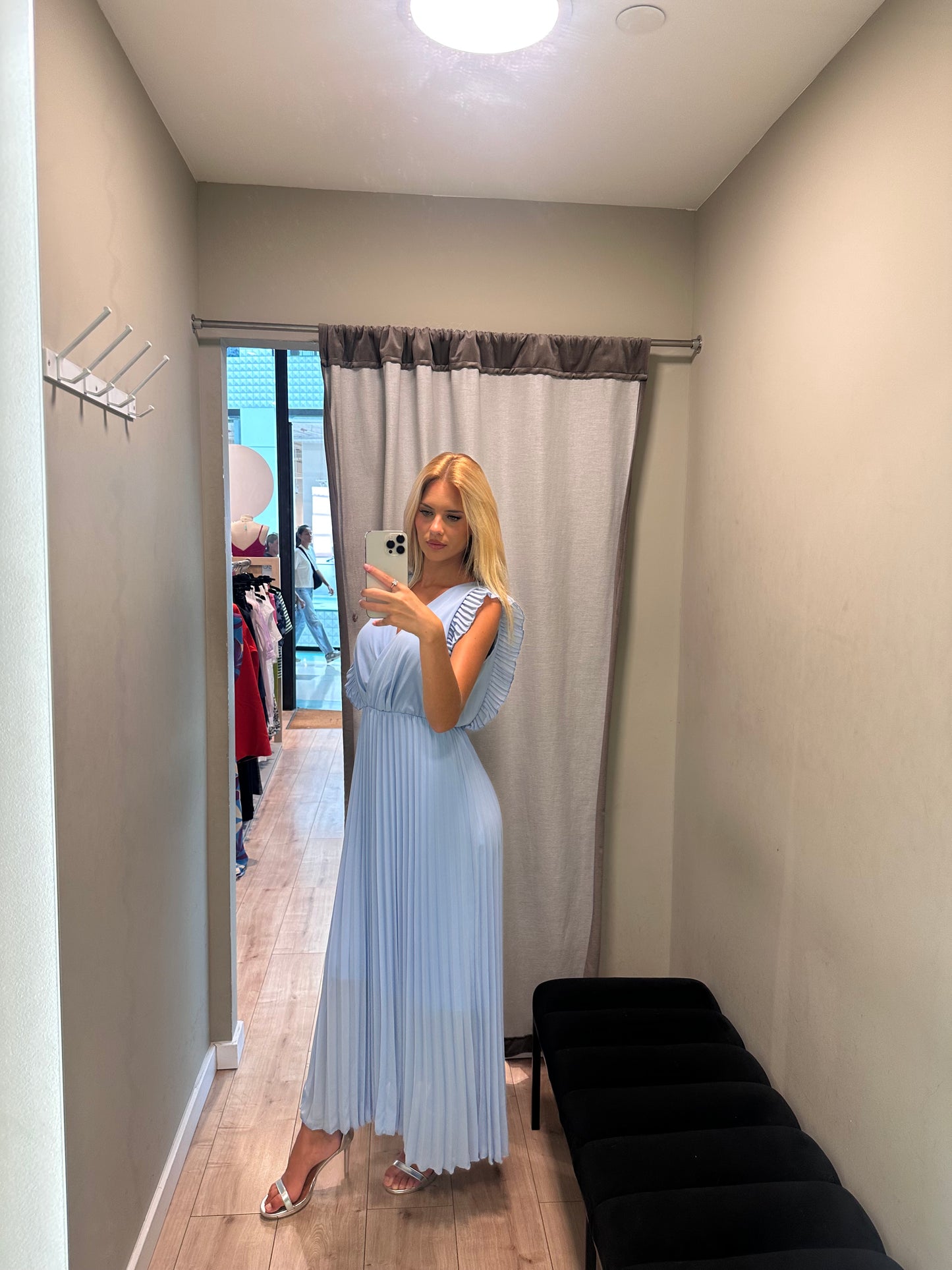 Vestido Laura Azul Claro