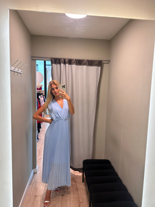 Vestido Laura Azul Claro