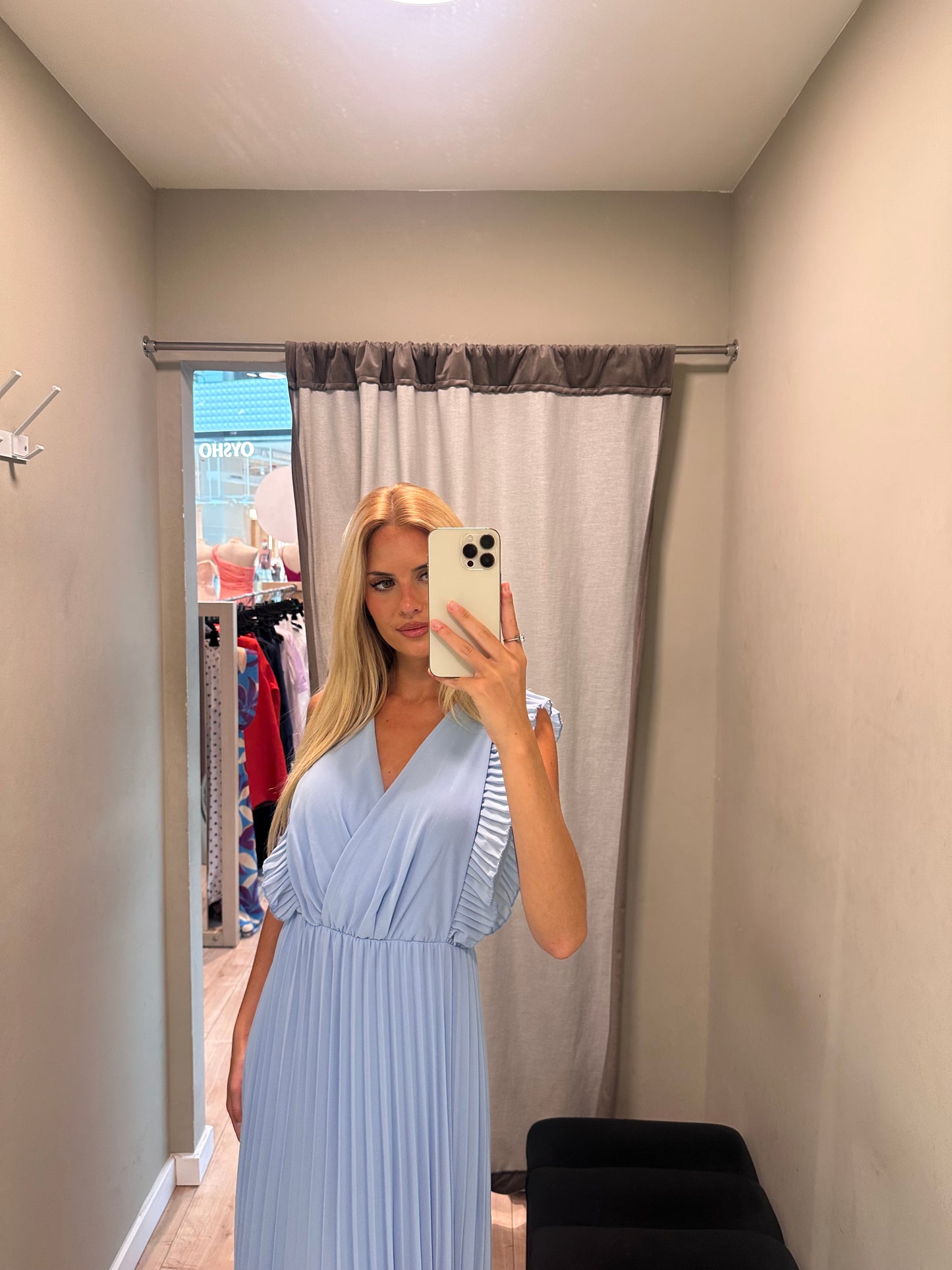 Vestido Laura Azul Claro