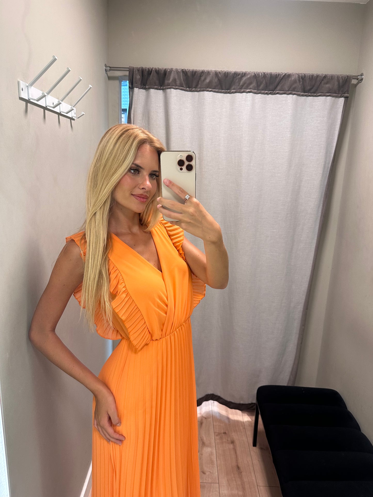 Vestido Laura laranja