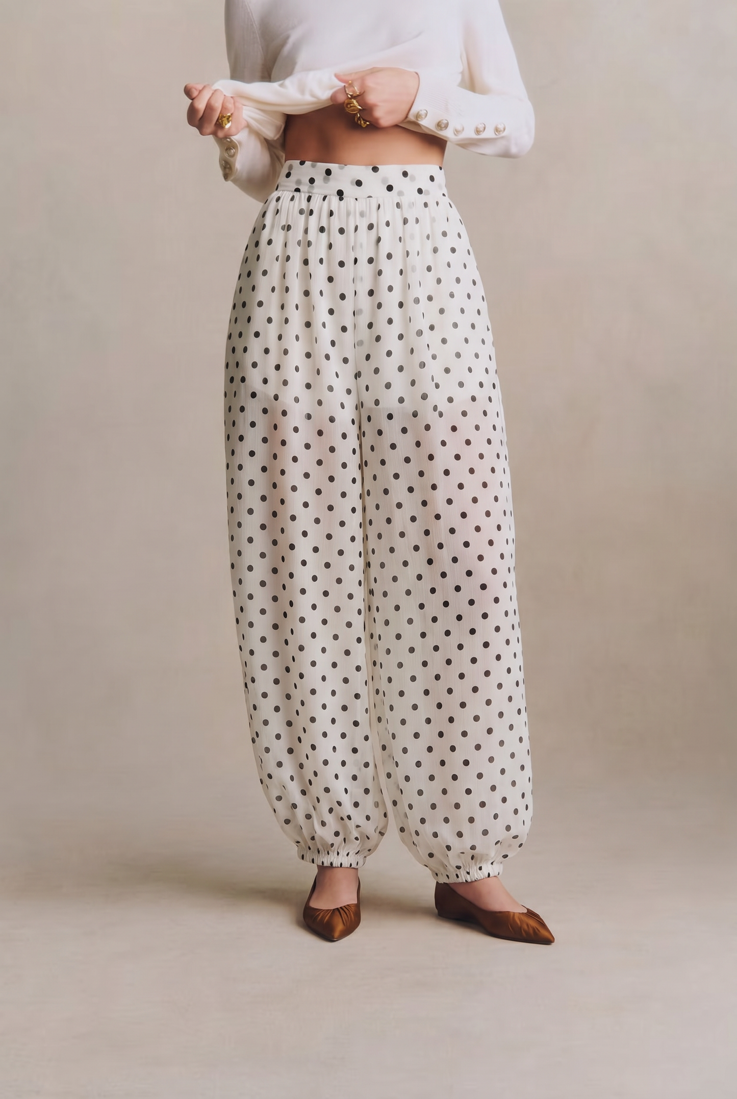 Calças Polka-dots
