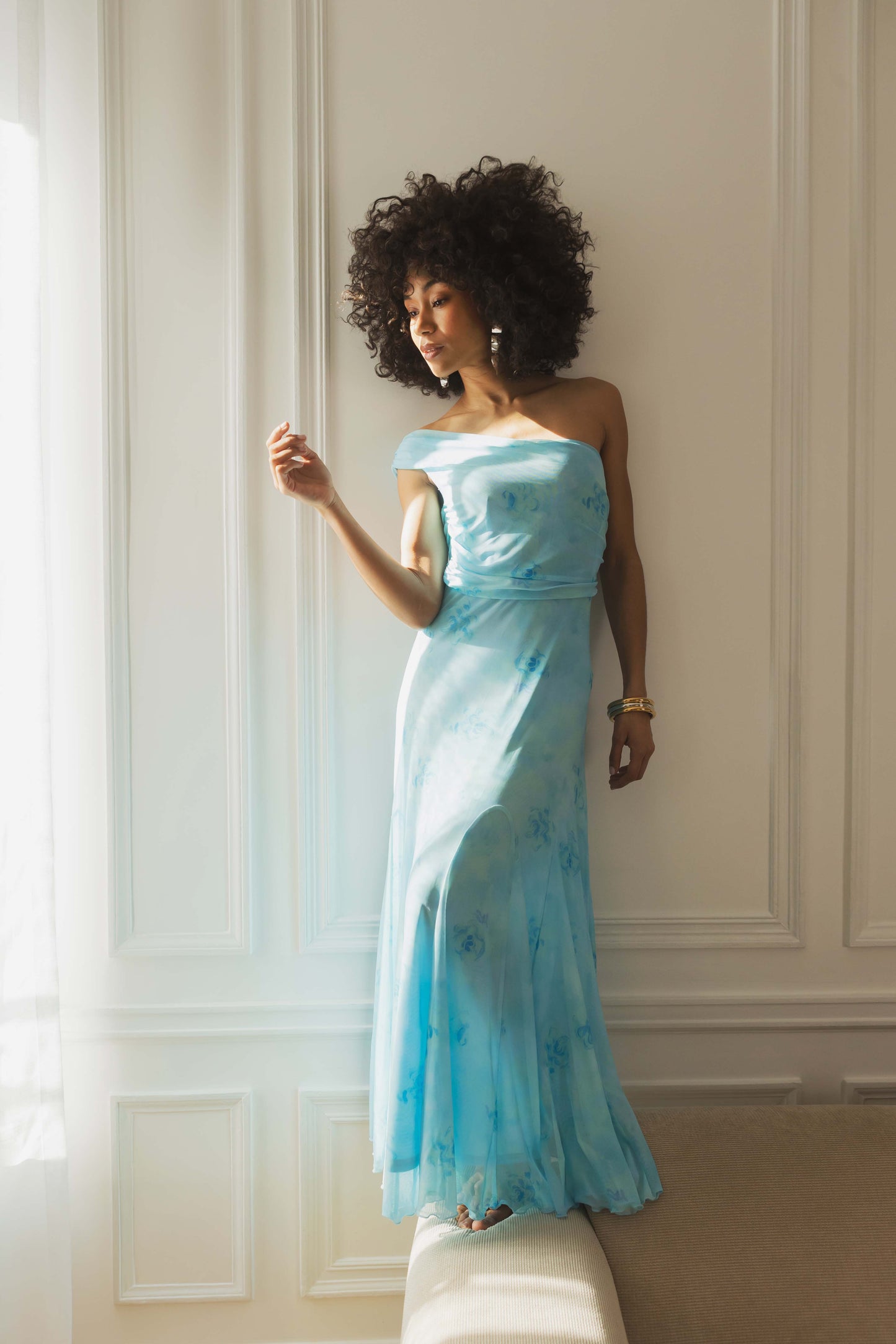 Vestido Jersey Azul