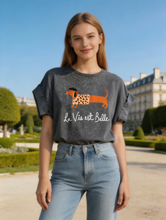 T-shirt " La vie et belle"