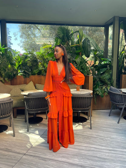 Vestido Grego Laranja