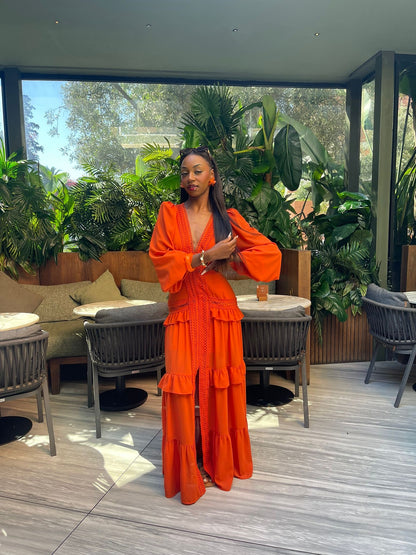 Vestido Grego Laranja