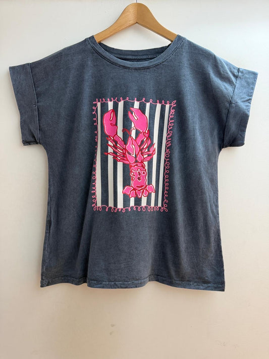 T-shirt Lobster rosa